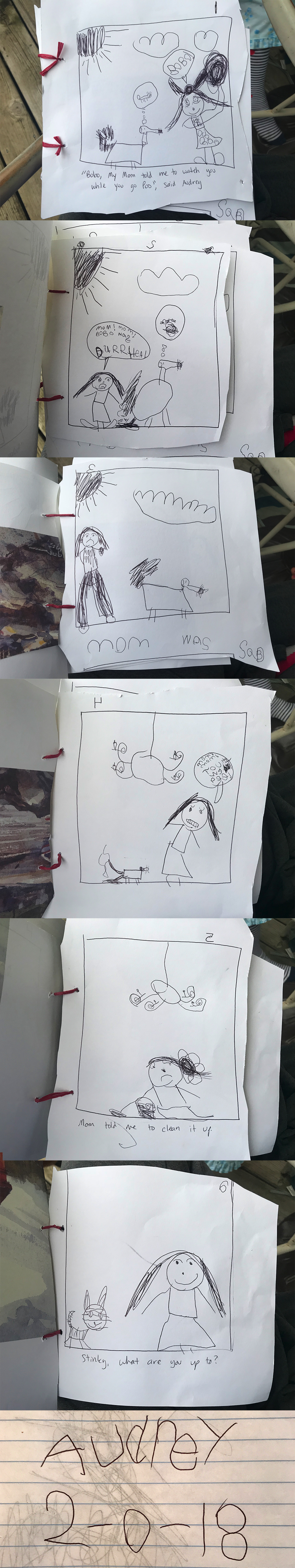 My niece Audrey drew this comic.